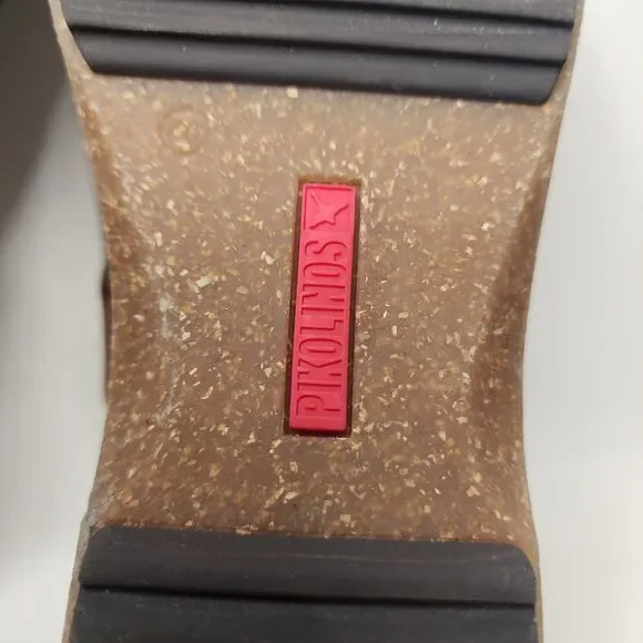 Pikolinos Granada Leather Clogs Slip On Black Size 40 US 9.5 Made In Spain - Picture 12 of 15